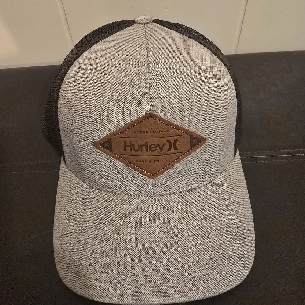 Hurley Gray and Black Snapback Hat